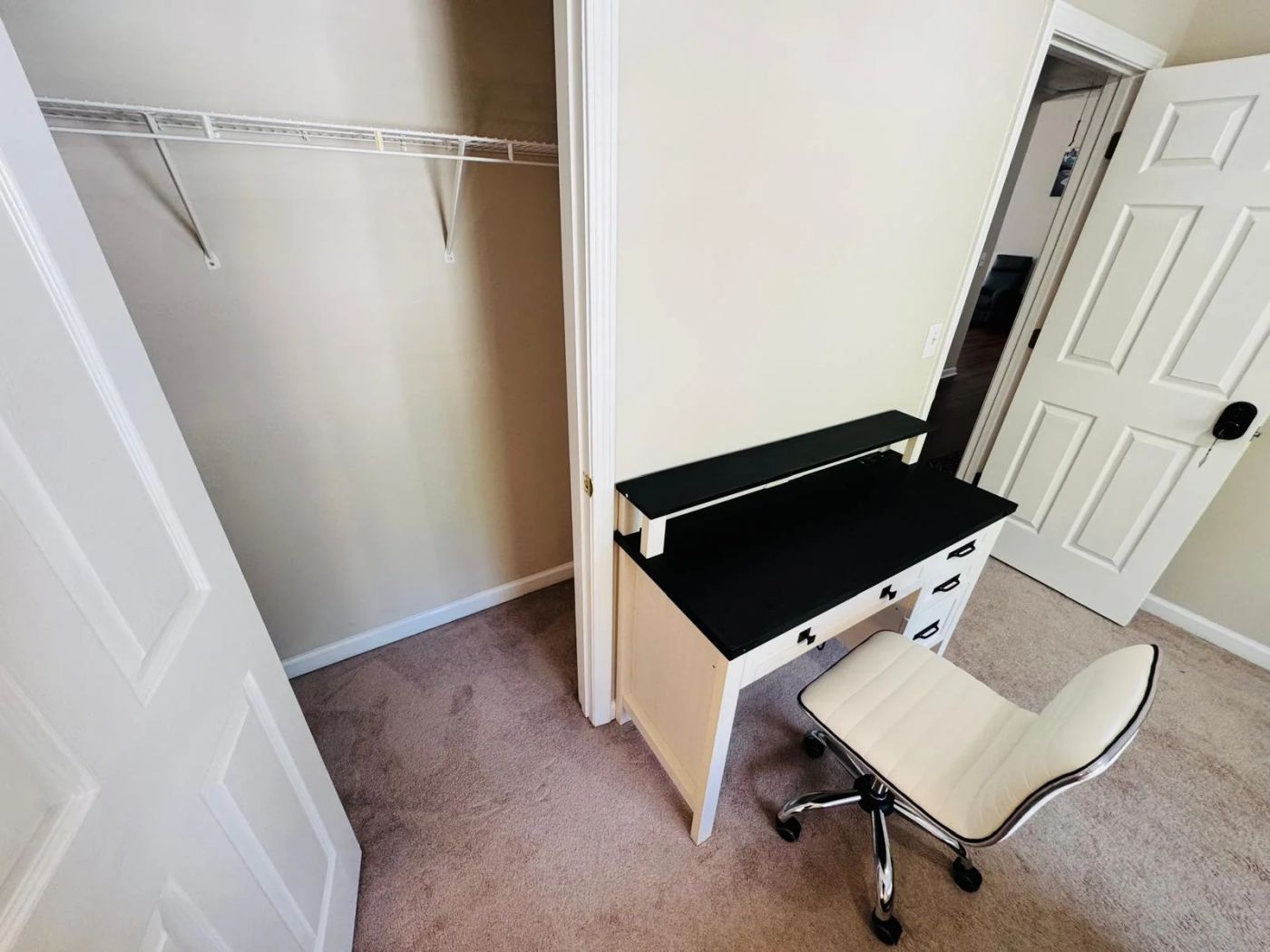 Closet and desk