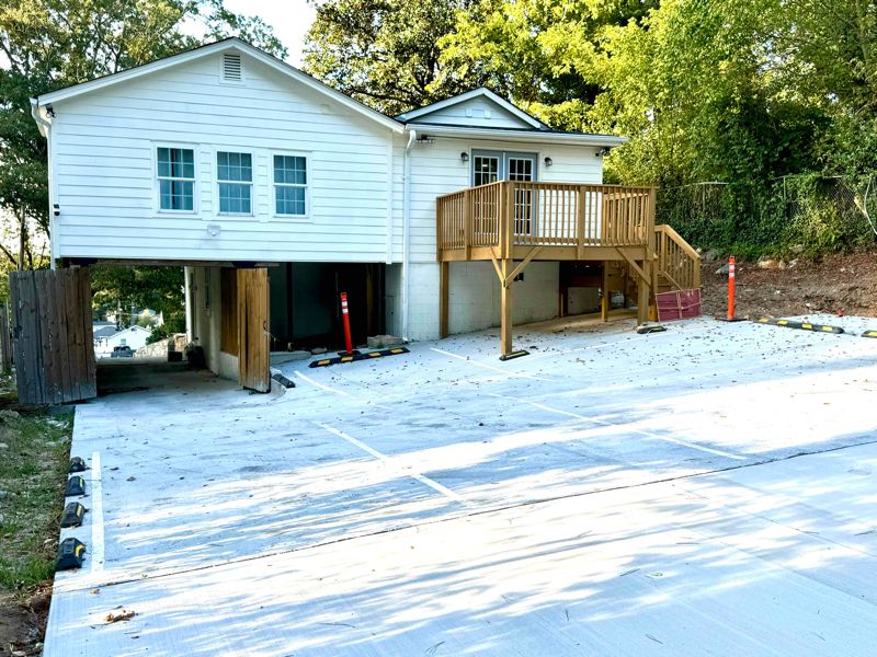 Outside of the house